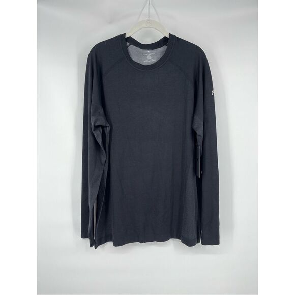 NEW Fabletics The Training Day Long Sleeve Tee Black Men's Size Extra Large XL - Picture 2 of 10